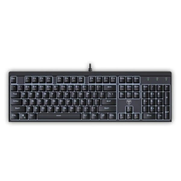 Tastatura gaming mecanica T-Dagger Escort T-TGK303-RD-WL, Iluminare alba, Negru - Cod produs: 150274