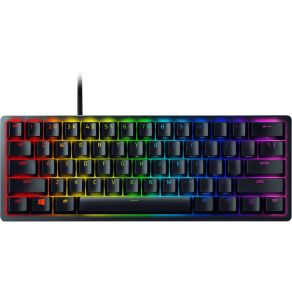 Tastatura Gaming mecanica Razer Huntsman Mini, Razer Chroma RGB, Switch optic Purple, Layout US, Negru - Cod produs: 151150