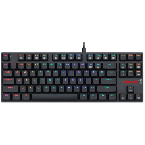 Tastatura gaming Redragon APS TKL, Iluminare RGB, Mecanica, Negru - Cod produs: 150242