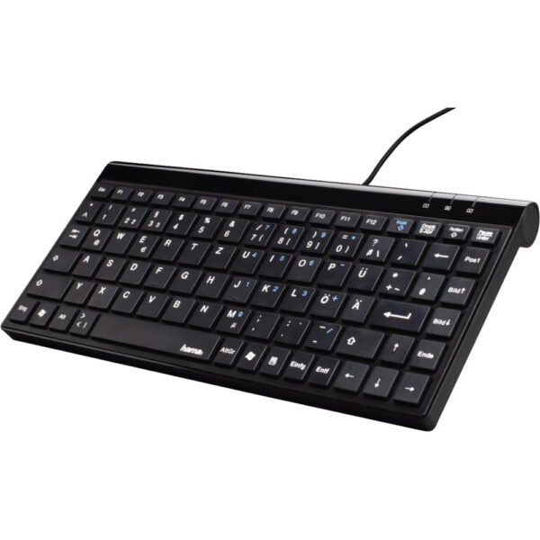 Tastatura mini Hama SL720 Slim, USB, Layout RO, Negru - Cod produs: 149724