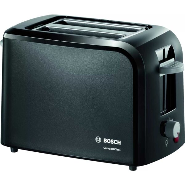 Prajitor de paine Bosch CompactClass TAT3A013, 980 W, 2 felii, Negru - Cod produs: 144784