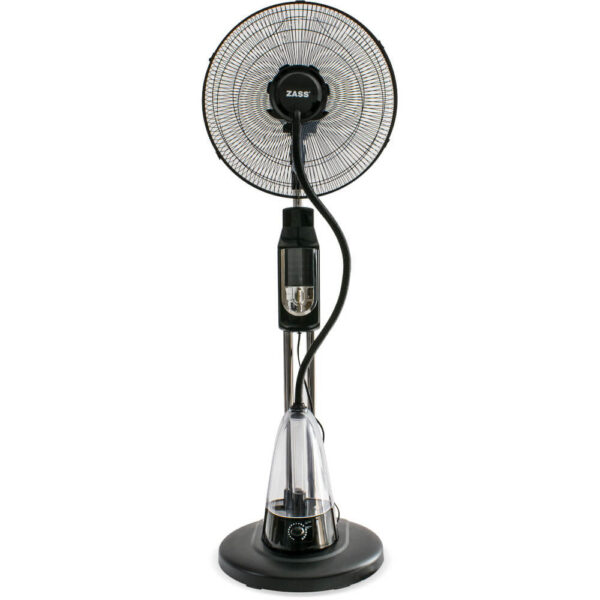 Ventilator cu pulverizare apa si telecomanda Zass ZMF 04, 70 W, Negru - Cod produs: 151932