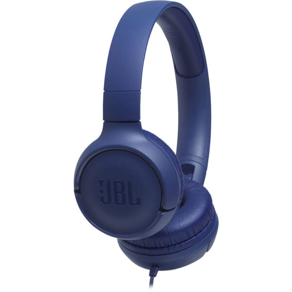 Casti audio On-Ear JBL Tune 500, Pure Bass Sound, Hands-free Call, Albastru - Cod produs: 133365