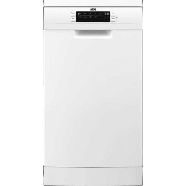 Masina de spalat vase slim Aeg FFB62407ZW, 9 seturi, 9 programe, Clasa E, (clasificare energetica veche Clasa E) - Cod produs: 143753