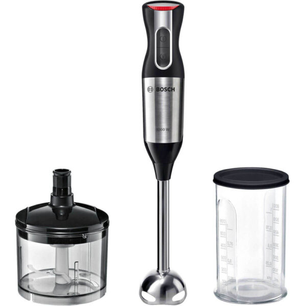 Mixer vertical Bosch ErgoMixx Style MS6CM6120, 1000 W, 0.6 L, 12 viteze, Negru - Cod produs: 139353