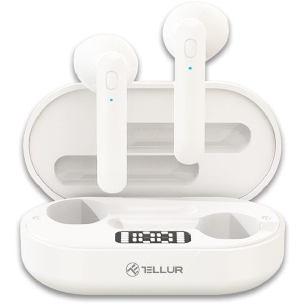 Casti audio In-Ear Tellur Flip, True Wireless, Bluetooth, Alb - Cod produs: 152838