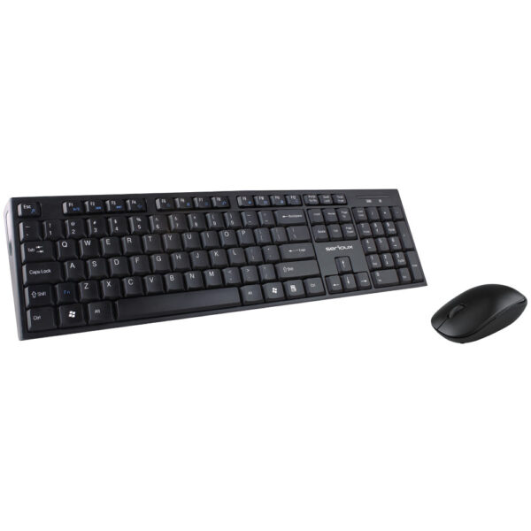 Kit Mouse + Tastatura Serioux NK9800WR, Wireless, Negru - Cod produs: 124746