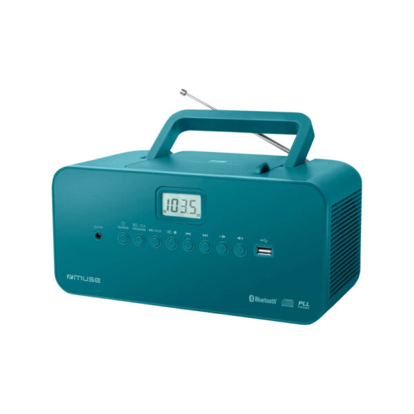Radio CD portabil Muse M-30 BTB, Bluetooth, USB, AUX, Albastru - Cod produs: 133412