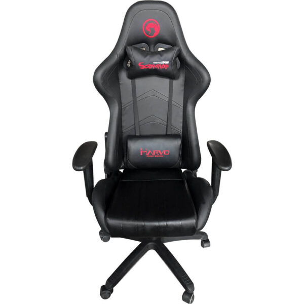 Scaun gaming Marvo CH-106, din Piele sintetica, Ergonomic, Reglabil, Negru - Cod produs: 153178