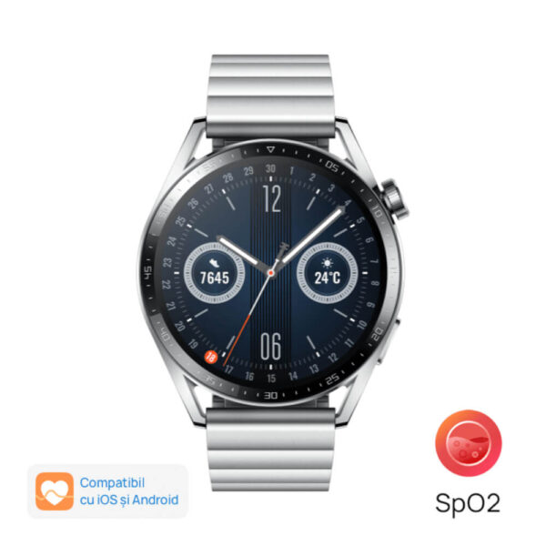 Smartwatch Huawei Watch GT 3 Jupiter-B19T Elite, Stainless Steel - Cod produs: 150058