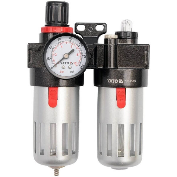 Filtru aer cu reductor si rezervor de ulei pentru compresoare Yato YT-2385 - Cod produs: 125426