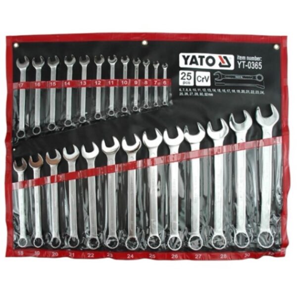 Set chei combinate  YATO YT-0365, 25 buc, CrV 6-32 mm - Cod produs: 125436