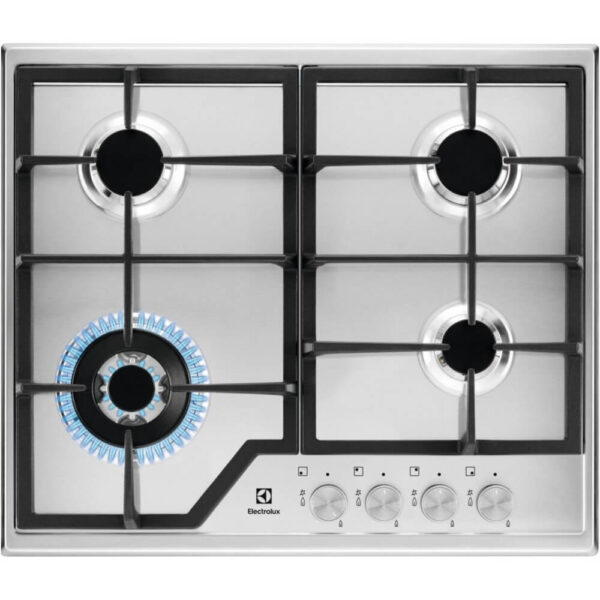 Plita incorporabila Electrolux KGS6436SX, Gaz, 4 arzatoare, WoK - Cod produs: 129154