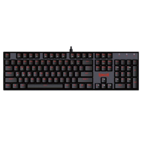 Tastatura gaming mecanica Redragon Mitra, Iluminare rosie, Negru - Cod produs: 138329