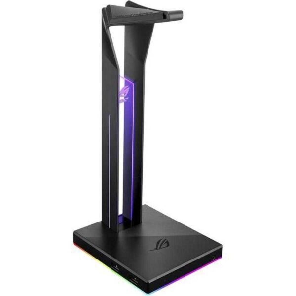 Stand casti Asus ROG Throne, iluminare RGB, Negru - Cod produs: 144236