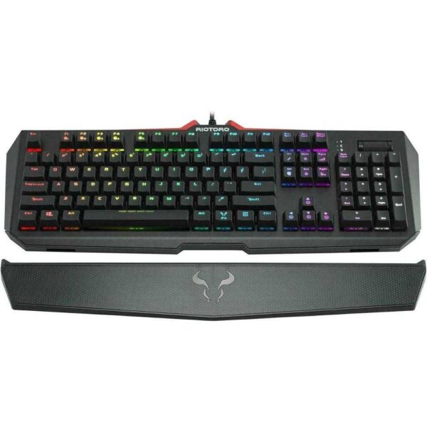 Tastatura gaming mecanica Riotoro Ghostwriter Elite, switch-uri Cherry MX Red, RGB, Negru - Cod produs: 144255