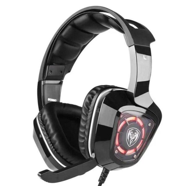 Casti gaming cu microfon Somic G910i, sunet virtual surround 7.1, iluminare LED, Negru - Cod produs: 144260