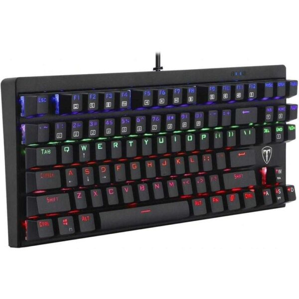 Tastatura gaming mecanica T-Dagger Corvette, Iluminare Rainbow, Negru - Cod produs: 146536