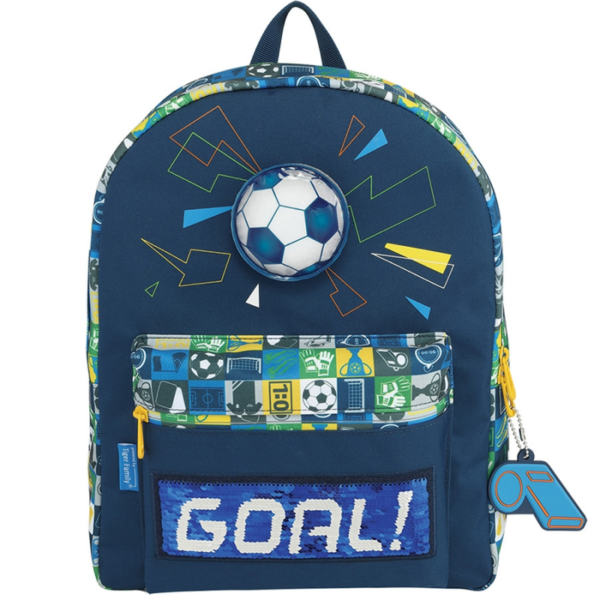 Rucsac Fun Time Lights Up, dimensiune 37 x 27 x 15 cm, motiv Football World - Cod produs: 153610