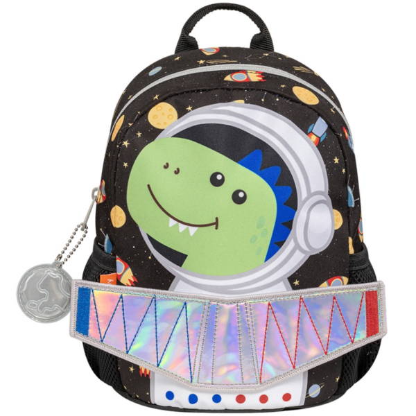 Ghiozdan Mini Dear Friends, dimensiune 26 x 20 x 15 cm, motiv Astro Dino - Cod produs: 153582