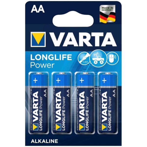 Baterie Varta Longlife Power AA, 4 buc - Cod produs: 12448