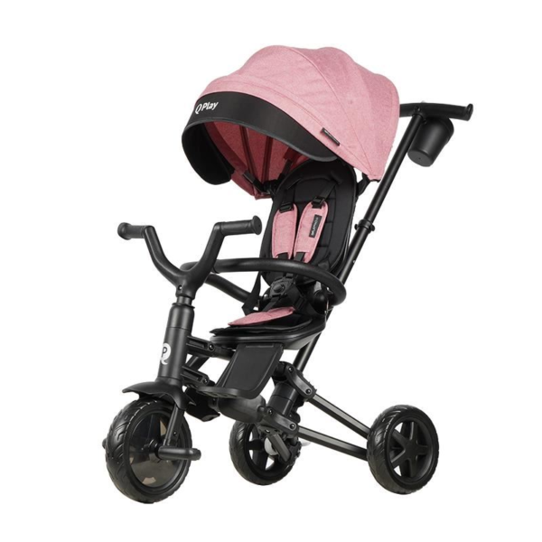 Tricicleta ultrapliabila Qplay Nova Niello Roz - Cod produs: 155053