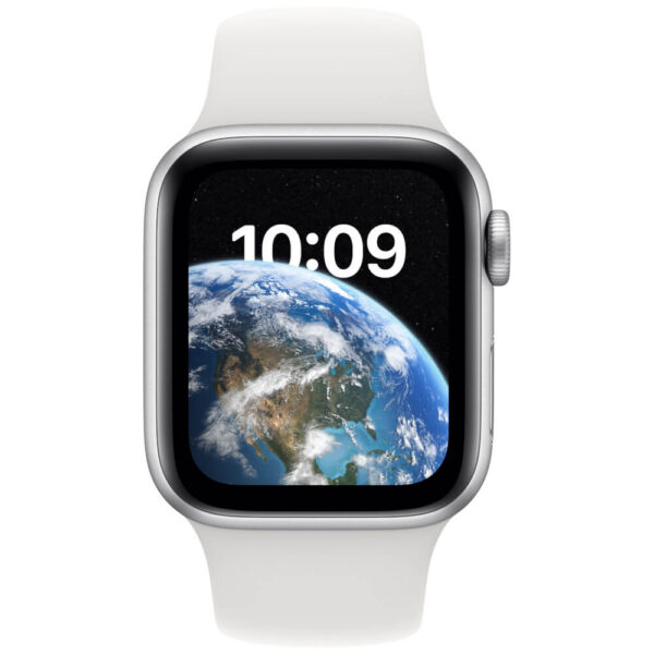 Apple Watch SE2, Cellular, GPS, 40mm, Silver Aluminium Case, White Sport Band - Cod produs: 153989