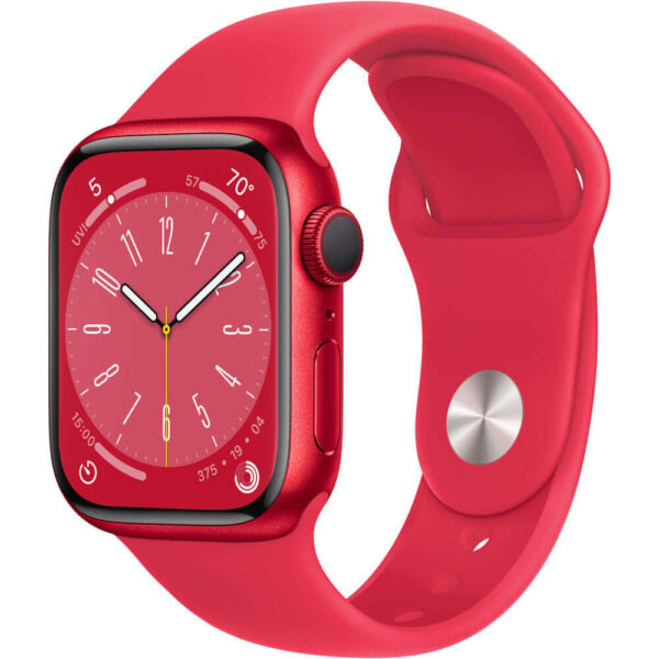 Apple Watch Series 8 GPS, 41mm, (PRODUCT)RED Aluminium Case, (PRODUCT)RED Sport Band - Cod produs: 153981