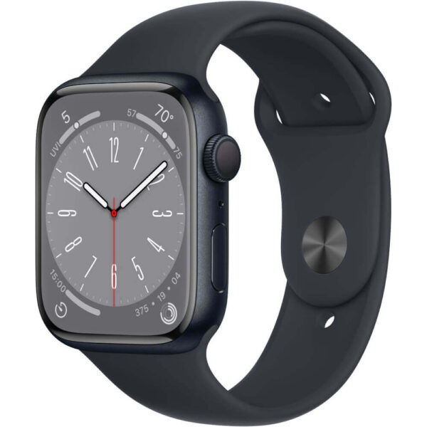 Apple Watch Series 8 GPS, 45mm, Midnight Aluminium Case, Midnight Sport Band - Cod produs: 153983