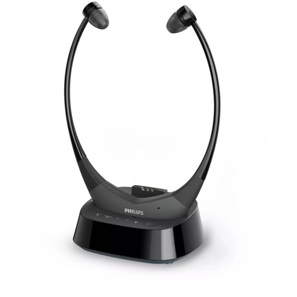 Casti audio TV In-Ear Philips TAE8005BK/10, Wireless, Bluetooth, Autonomie 12h, Negru - Cod produs: 152285