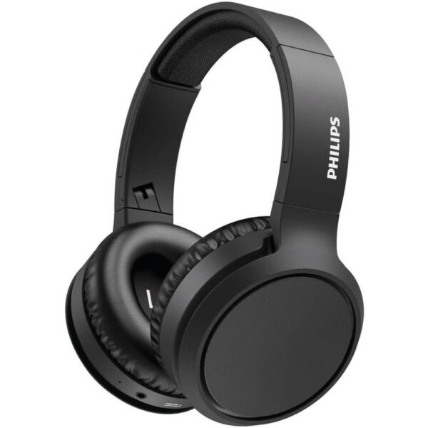 Casti audio Over-Ear Philips TAH5205BK/00, Wireless, Bluetooth, Bass Boost, Autonomie 29 h, Negru - Cod produs: 152286