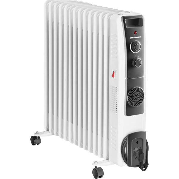 Calorifer electric Heinner HOH-YV13BK, 2500 W, 13 elementi, Ventilator incorporat - Cod produs: 137810