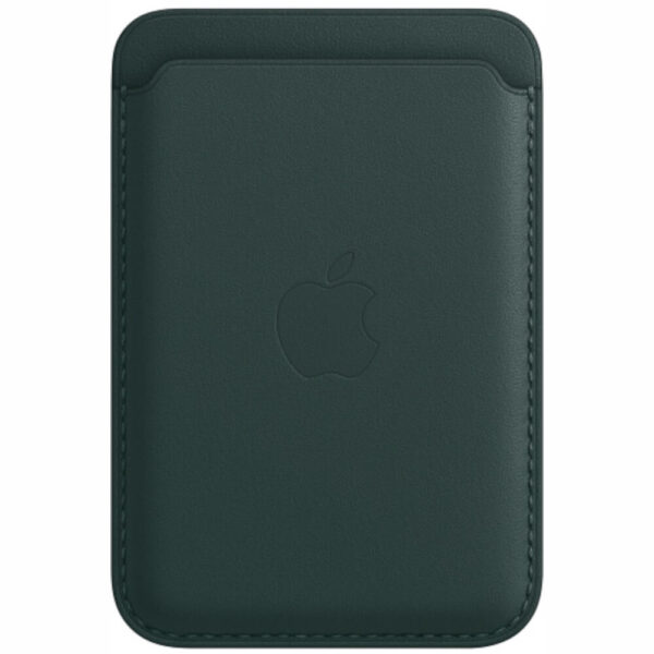 Husa de protectie Apple Leather Wallet MagSafe pentru iPhone, Forest Green - Cod produs: 154132