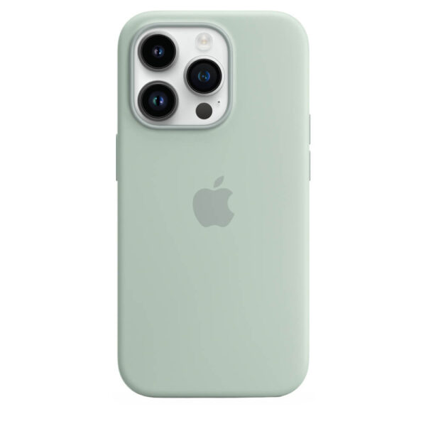 Husa de protectie Apple Silicone Case with MagSafe pentru iPhone 14 Pro, Succulent - Cod produs: 154122