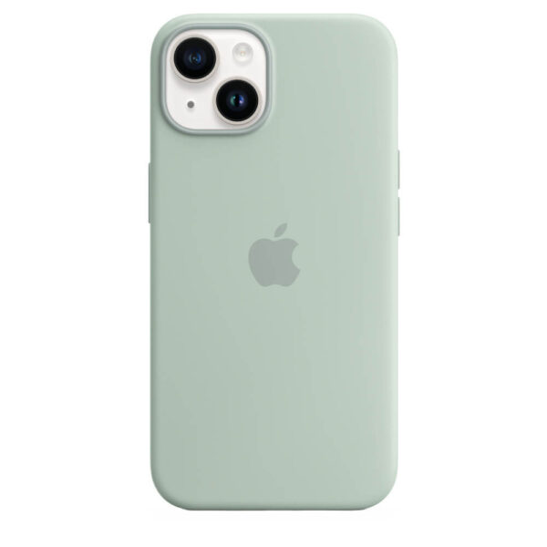 Husa de protectie Apple Silicone Case with MagSafe pentru iPhone 14, Succulent - Cod produs: 154130