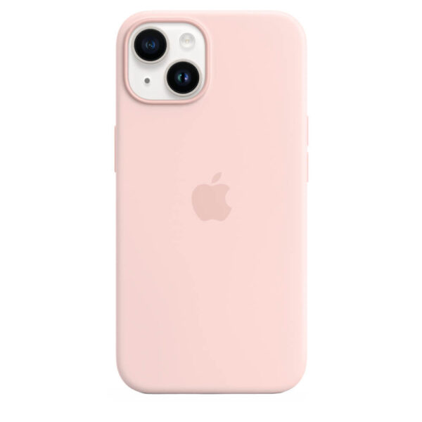 Husa de protectie Apple Silicone Case with MagSafe pentru iPhone 14, Chalk Pink - Cod produs: 154125