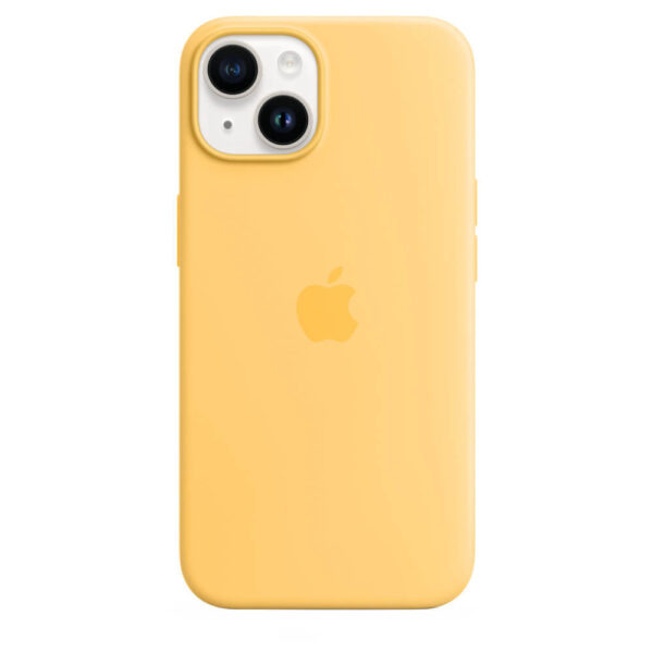 Husa de protectie Apple Silicone Case with MagSafe pentru iPhone 14, Sunglow - Cod produs: 154131