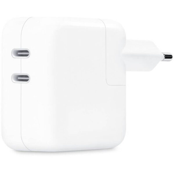 Incarcator retea Apple MNWP3ZM/A, 35W, Dual USB-C, Alb - Cod produs: 152950