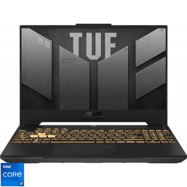 Laptop Gaming Asus TUF F15 FX507ZE, 15.6?, Full HD, Intel Core i7-12700H, 16GB RAM, 1TB SSD, GeForce RTX 3050 Ti, No OS, Mecha Gray - Cod produs: 152900