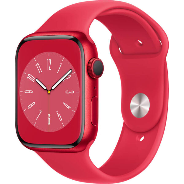 Apple Watch Series 8 GPS + Cellular, 45mm, (PRODUCT)RED Aluminium Case, (PRODUCT)RED Sport Band - Cod produs: 153965