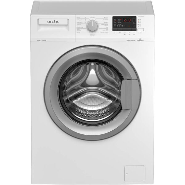 Masina de spalat rufe Arctic APL61224XLW3, 1200 RPM, 6 kg, Motor Silent Inverter, Antisifonare, Display LED, Clasa D - Cod produs: 154197