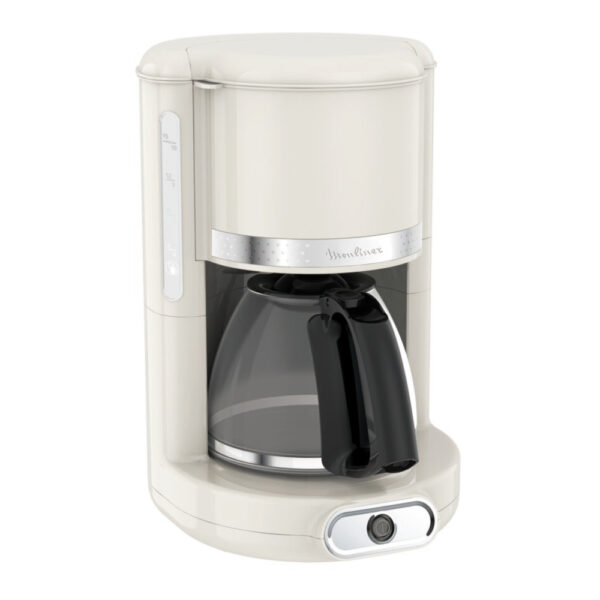 Cafetiera Moulinex Soleil FG385A30, 1000 W, 1.25 l, 15 cesti, Alb - Cod produs: 153837