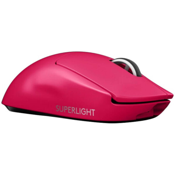 Mouse gaming wireless Logitech Pro X Superlight, 25600 dpi, Senzor LightSpeed Hero, Roz - Cod produs: 154366