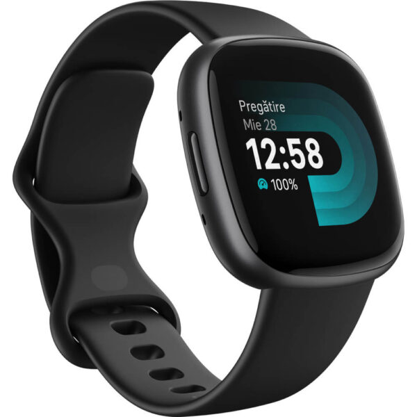 Smartwatch Fitbit Versa 4, NFC, Negru - Cod produs: 154178