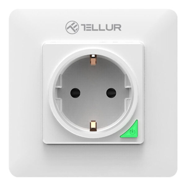 Priza de perete Tellur TLL331321, Wi-Fi, 3000 W, 16 A, Alb - Cod produs: 154335