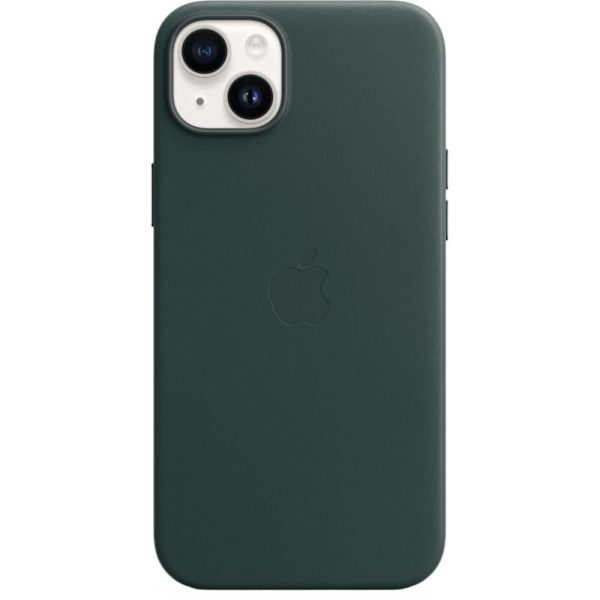 Husa de protectie Apple Leather Case with MagSafe pentru iPhone 14 Plus, Forest Green - Cod produs: 154078