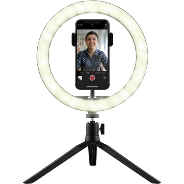 Lampa circulara Trust Maku, Ring Light, Trepied, Negru - Cod produs: 155970