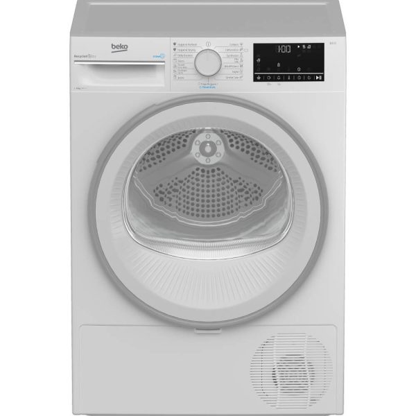 Uscator de rufe Beko B3T42242, Pompa de caldura, 8 kg, 15 programe, Motor ProSmart Inverter, OptiSense, Aquawave, Clasa A+++, Alb - Cod produs: 155085