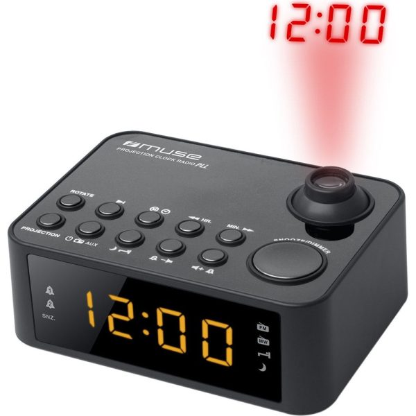 Radio cu ceas cu proiectie Muse M-178 P, Dual Alarm, LED, AUX, Negru - Cod produs: 133413