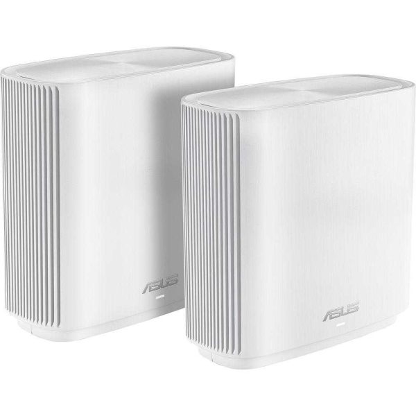 Sistem Wi-Fi Mesh Asus ZenWiFi AC (CT8), AC3000, Tri-Band, 2-Pack, Alb - Cod produs: 140552